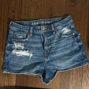 American Eagle Dark Blue Denim Jean Shorts size 4 Women’s 😁!!